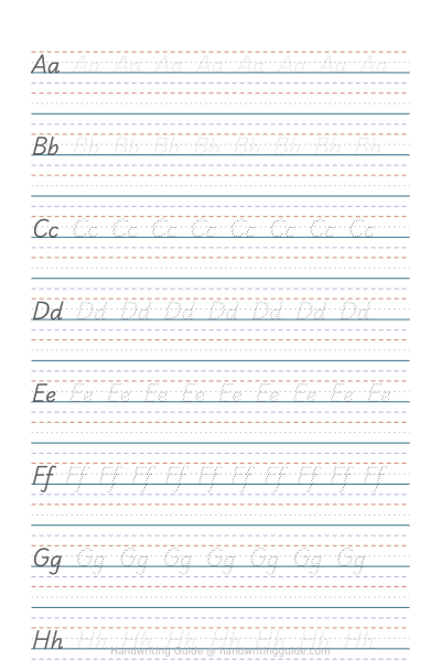 A-z - Pre-cursive trace + copy worksheet thumbnail
