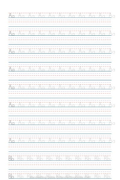 A-z print Full pages worksheet thumbnail