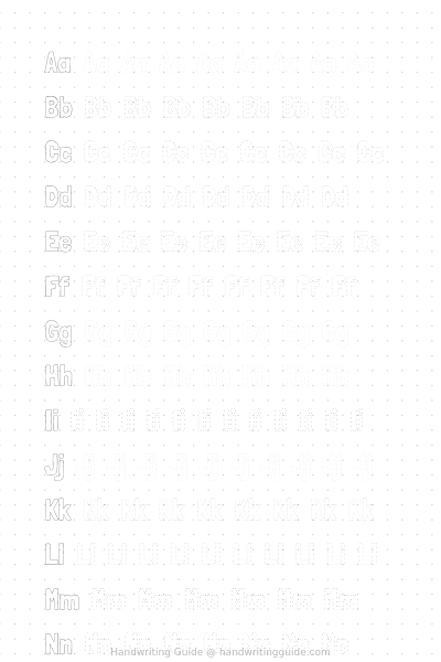 A–z outline alphabet worksheet thumbnail