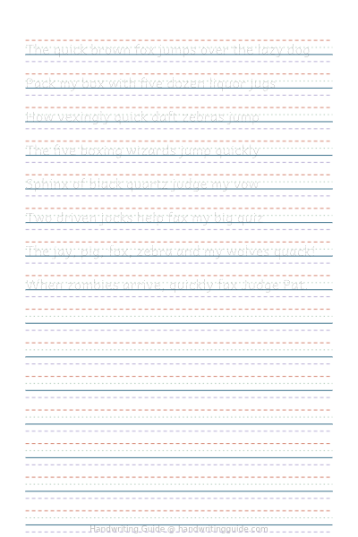 Pangram practice - Andika worksheet thumbnail