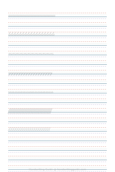 Advanced cursive drills worksheet thumbnail