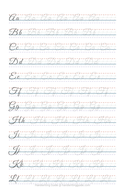 Script alphabet - Great Vibes worksheet thumbnail