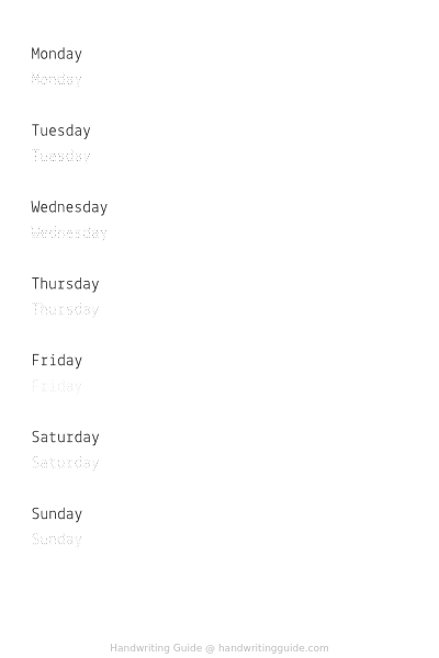 Lekton weekdays worksheet thumbnail