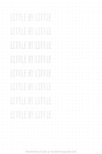 Phrase: Little by little worksheet thumbnail