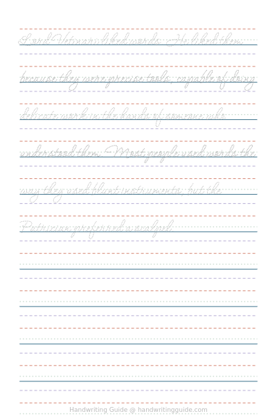 Copywork – Pratchett in script worksheet thumbnail