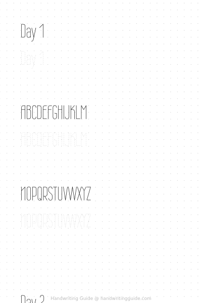 7-day lettering challenge – Wire One worksheet thumbnail