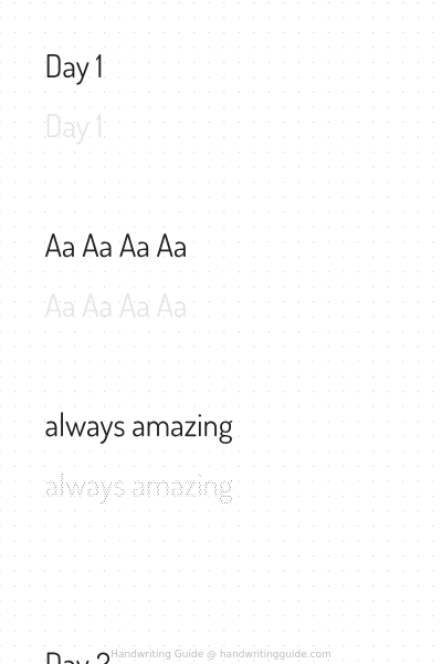 30-day lettering challenge – Dosis worksheet thumbnail